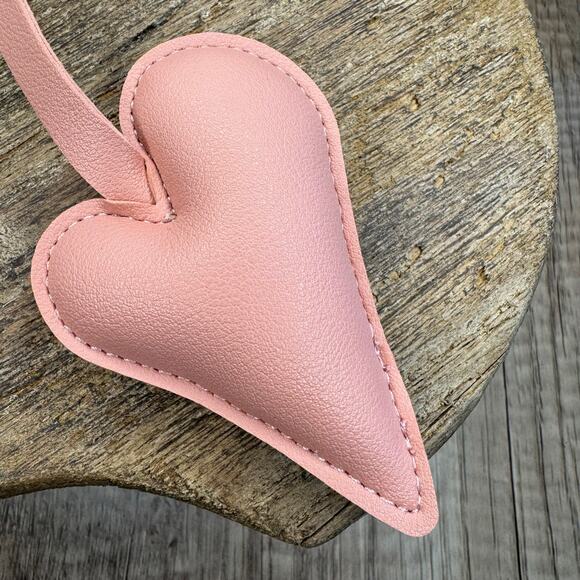 Light Pink Rose Heart Tassel Heart Keychain NEW FAST SHIP - Picture 4 of 6